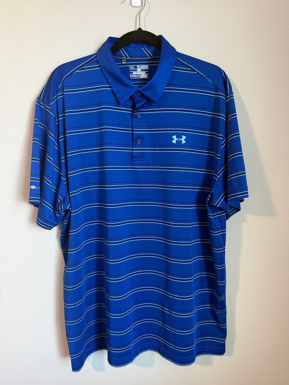 Under Armour Royal Blue Striped Men's Polo